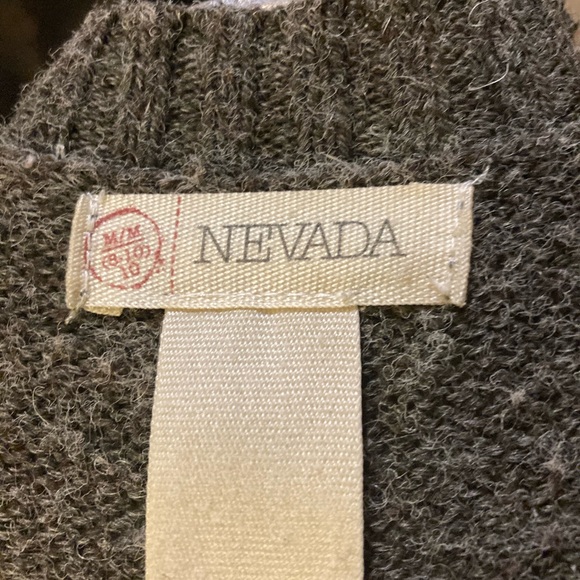 Cable Knit sweater dress. Olive green. - Picture 3 of 5